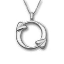 Archibald Knox Silver Pendant P960