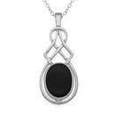 Celtic Silver Pendant SP19 Onyx
