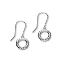 Cairns Sterling Silver Circle Drop Earrings, BP4