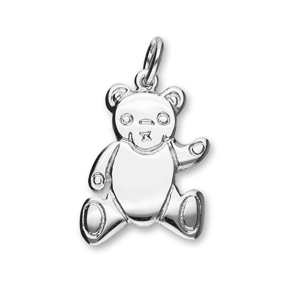 Teddy Bear Silver Charm C114