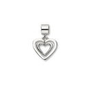 Hearts Silver Charm C313