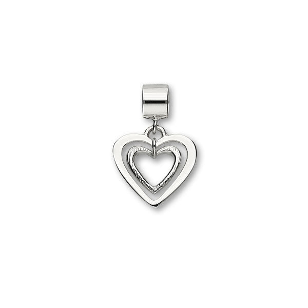 Hearts Silver Charm C313