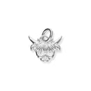Highland Cow Silver Charm C415