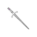 Thistle Silver Kiltpin CB42 Amethyst