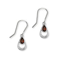 January Birthstone Silver Earrings CE403 Garnet