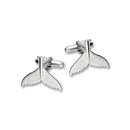 Humpback Whale Fluke Silver Cufflinks FCL 1