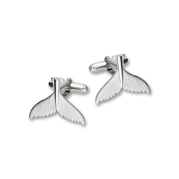 Humpback Whale Fluke Silver Cufflinks FCL 1