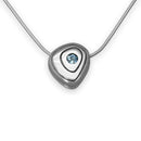 Simply Stylish Silver Pendant CP111 Blue Topaz