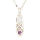 Sterling Silver Celtic Knott Pendant with Amethyst CP241