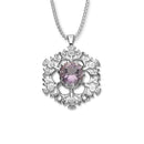 Thistle Silver Pendant CP25 Amethyst