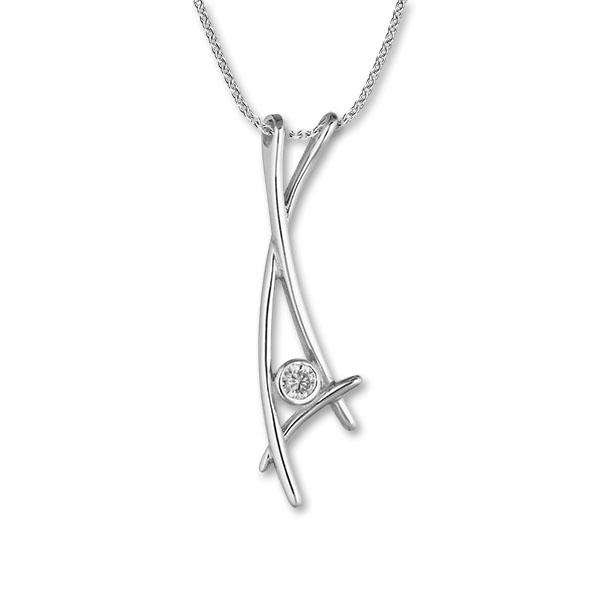 Cherish Silver Pendant CP375 Cubic Zirconia