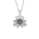 Thistle Silver Pendant CP4 Amethyst