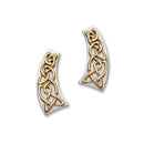 Cuillin Sterling Silver & 9ct Rose Gold Celtic Knot Stud Earrings, E1061