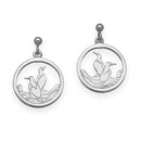 Nature In Flight Silver Earrings E141