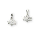 Scottish Thistle Sterling Silver Drop Earrings, E150