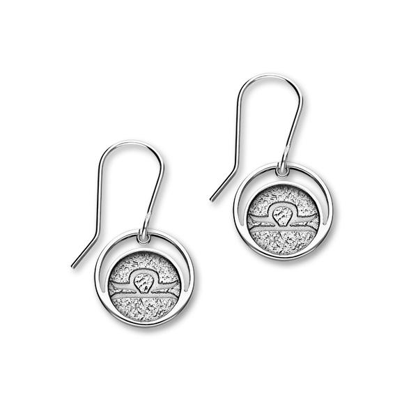 Zodiac Silver Earrings E1836 Libra