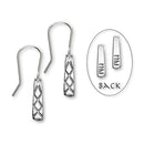 Live, Laugh, Love Sterling Silver Live Drop Earrings, E1898