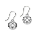 St Magnus Sterling Silver Cut-Out C Drop Earrings, E1911