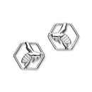 Honey Bee Sterling Silver Stud Earrings, E1929