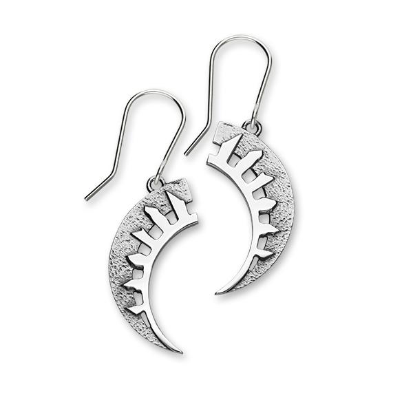 Solstice Ring of Brodgar Sterling Silver Drop Earrings, E1937