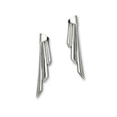 Simply Stylish Silver Long Stud Earrings, E276