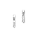 Simply Stylish Bar Sterling Silver Drop Earrings, E831
