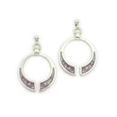 Sterling Silver Enamel Drop Earrings EE248