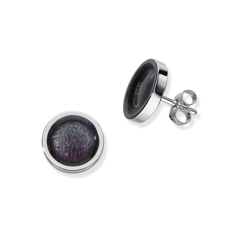 Enamel Silver Stud Earrings EE448