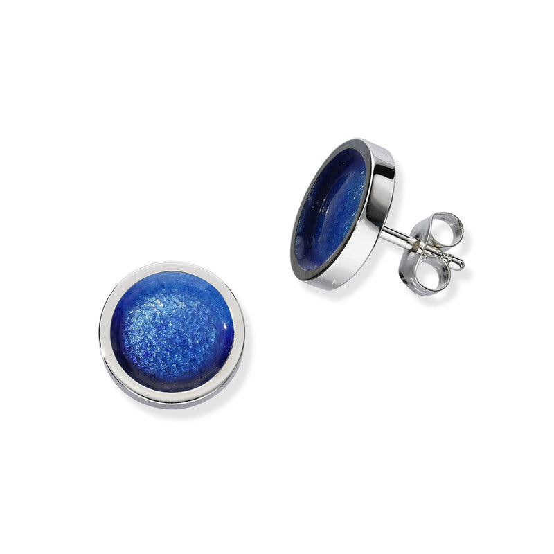 Enamel Silver Stud Earrings EE448