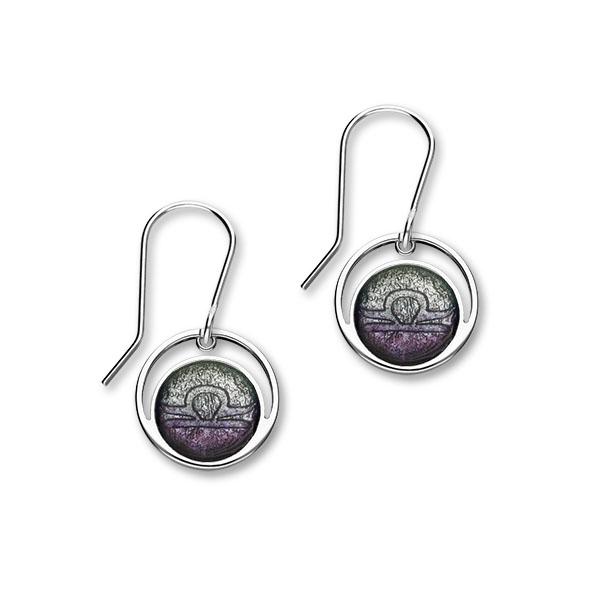 Zodiac Silver Earrings EE566 Libra