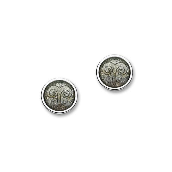 Zodiac Silver Earrings EE583 Aries