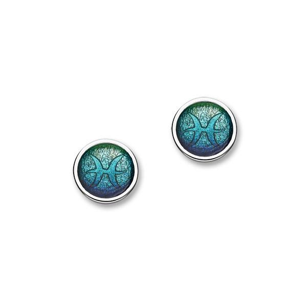 Zodiac Silver Earrings EE588 Pisces