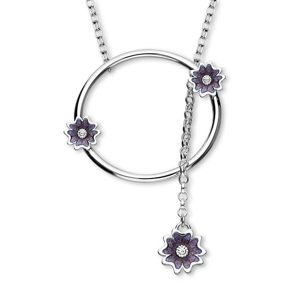 Scottish Primrose Silver Necklet EN118