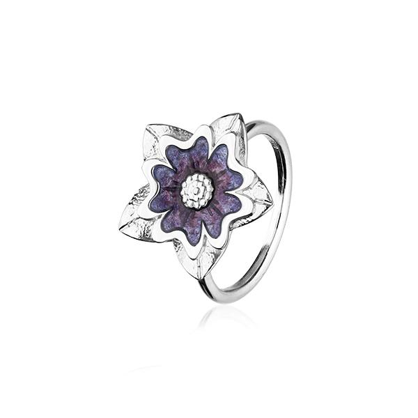 Scottish Primrose Silver Ring ER145