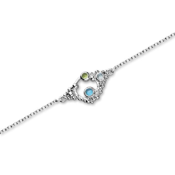 Pebbles Silver Stone Bracelet CBL115