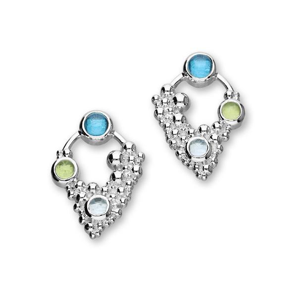 Pebbles Silver Stone Stud Earrings CE450