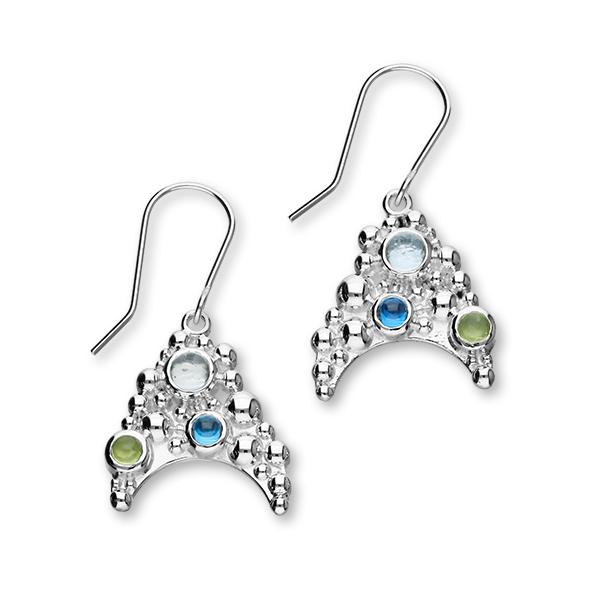 Pebbles Silver Stone Drop Earrings CE451