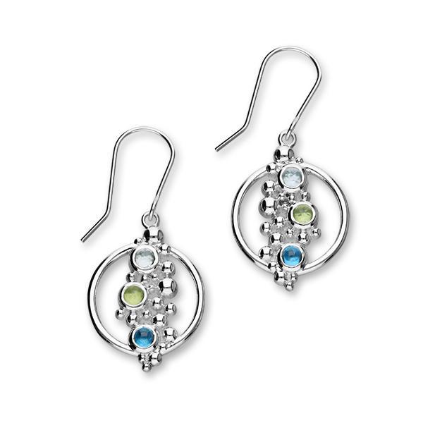 Pebbles Silver Stone Drop Earrings CE453