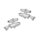 Trout Silver Cufflinks FCL 8