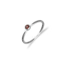 Indie Silver CZ Ring Red CZ FCR 1