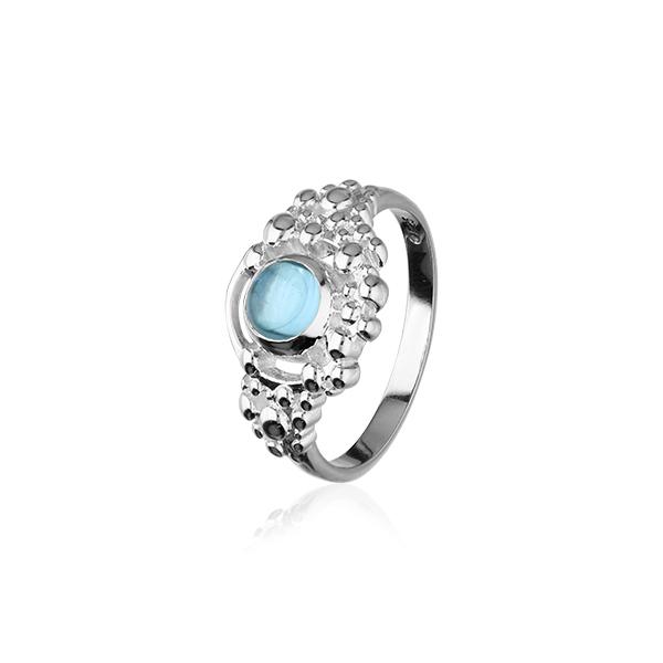 Seafoam Silver Stone Ring CR172