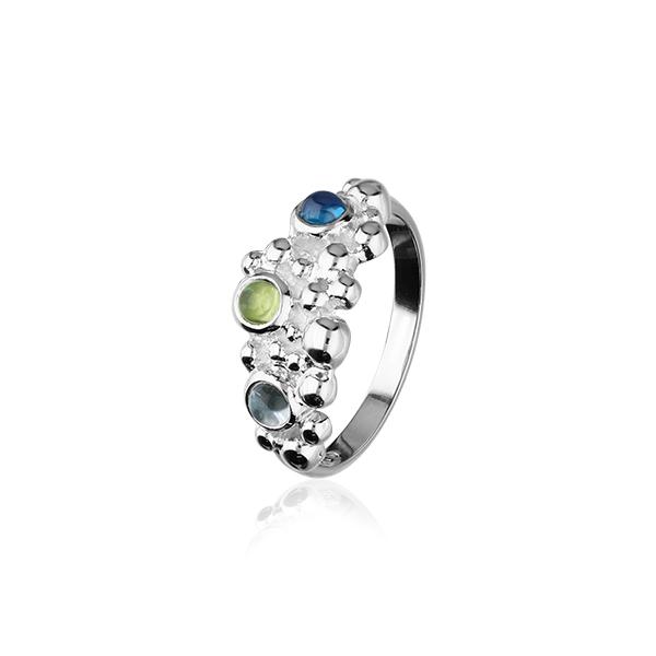 Seafoam Silver Stone Ring CR173