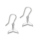 Humpback Fluke Silver Earrings FE 38