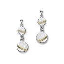 Fire & Ice Silver Double Earrings FE 44