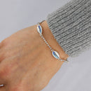 Groatie Buckie Enamelled Large Silver Bracelet FEBL 2