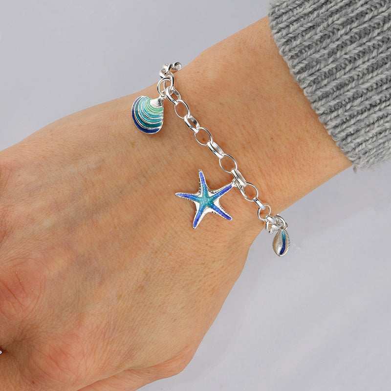 Tideline Enamelled Silver Bracelet FEBL 3