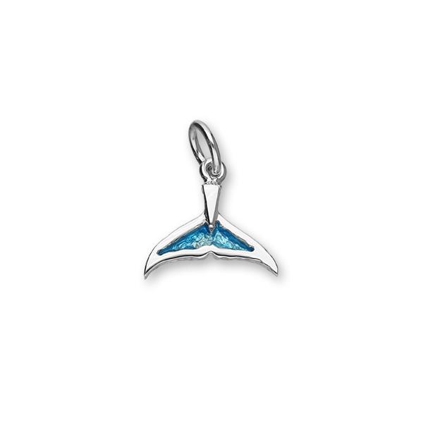 Bottlenose Dolphin Fluke Silver Charm FEC 1