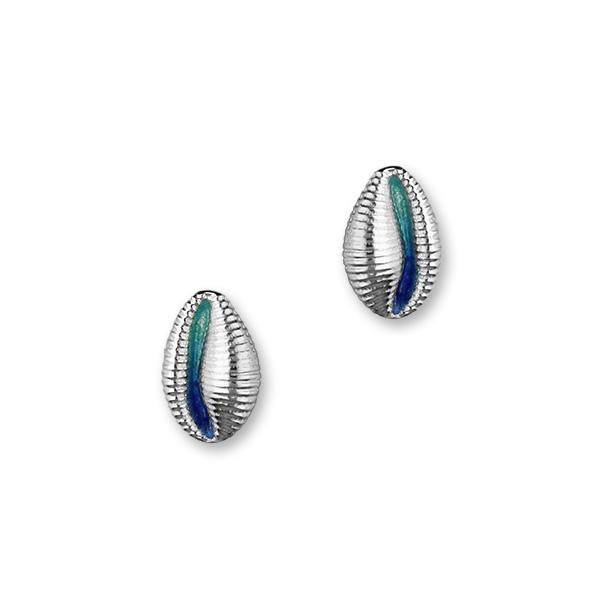 Groatie Buckie Large Enamelled Silver Earrings FEE 12