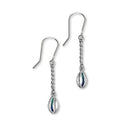 Small Groatie Buckie Enamel Earring with Twist Drop FEE 14 UL+FP