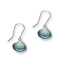 Venus Shell Enamelled Silver Earrings FEE 1